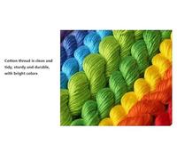 JUYIYUANFUZH Kit Inicio Bordado 11CT Casa Rosa Nieve 4 Kit Punto De Cruz Con Hilos Y Tela Punto De Cruz Principiantes Adultos 15.7 * 19.7In