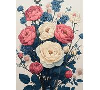 JUYIYUANFUZH Kit Inicio Bordado 11CT Flores Que Florecen A Principios De OtoñO 1 Kit Punto De Cruz Con Hilos Y Tela Punto De Cruz Principiantes Adultos 15.7 * 19.7In