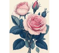 JUYIYUANFUZH Kit Inicio Bordado 11CT Flores Que Florecen A Principios De OtoñO 5 Kit Punto De Cruz Con Hilos Y Tela Punto De Cruz Principiantes Adultos 15.7 * 19.7In