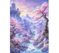 JUYIYUANFUZH Kit Punto De Cruz Con Hilos Y Tela Kit Inicio Bordado 11CT Maceta Entre Flores A Punto De Cruz Principiantes Adultos 40×50Cm