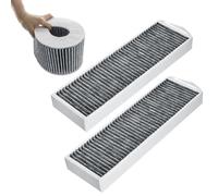 JUYLTOOL 2 filtros de carbón activo para Bora Pure PUAKF, para su placa de recirculación PURU o PUXU, filtro PUAKF para su Bora Pure/X Pure/S Pure Dunstabzug Ersatzfilter Accesorios