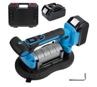 JUYLTOOL Vibrador de azulejos 2 en 1 y elevador de succión de batería de 25 cm para Makita batería de 18 V, con 9 niveles, potencia de succión de 220 kg, vibrador para azulejos de 3 m (con 1 batería