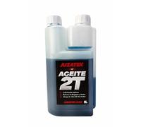 JUZATEK Aceite 2T para Motores de 2 Tiempos - 1 Litro - Lubricación Óptima, Fácil Mezcla, Reduce Humo - Fabricado en Europa- Aceite2T para motosierras, moto, desbrozadoras...