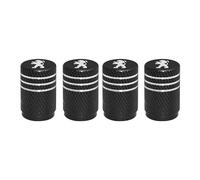 JUZEB Tapones De Válvula De Coche para Peugeot Rifter Standard 2018-2023,Metal Tapa De Válvula De Tapas Antipolvo Tapones Rueda Tapas De Válvulas De Neumático Accesorios,A