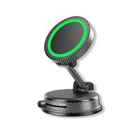 JUZELY Cargador Inalambrico Coche para Daewoo Winstorm 2006-2011, Magnetico Soporte Móvil Coche con Ventosa Fijación Ventosa Cargador Inalámbrico Coche,A-Black