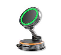 JUZELY Cargador Inalambrico Coche para Daewoo Winstorm 2006-2011, Magnetico Soporte Móvil Coche con Ventosa Fijación Ventosa Cargador Inalámbrico Coche,B-Orange