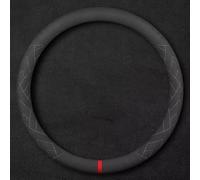 JUZELY Funda Volante Coche para Isuzu All Models Dmax Mux 2000-2023 2024-pr, Microfibra para Coche Fundas para Volante Fundas Cubre Volante Coche Funda de Volante de Coche en Cuero,O-Shape