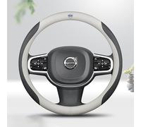 JUZELY Funda Volante Coche para Volvo xc60/s90/s60l/xc40/xc90/s80l, Microfibra para Coche Fundas para Volante Fundas Cubre Volante Coche Funda de Volante de Coche en Cuero,B