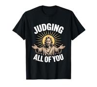 Juzgando a Todos ustedes: Jesus Humor Christian Meme Camiseta