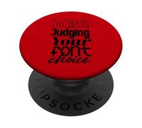 Juzgar Silenciosamente su elección de Fuentes Diseñador gráfico Snob PopSockets PopGrip Adhesivo