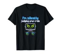 Juzgar Silenciosamente tu código Pixel Art IT Reiniciar Humor Camiseta