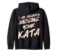 Juzgar Silenciosamente tu Kata Karate Artes Marciales Taekwondo Sudadera con Capucha