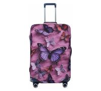 JUZGTSIT All Butterflies - Funda elástica para equipaje de 45,7 a 81,3 cm, color negro, M, Black, L, Clásico