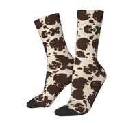 JUZGTSIT Calcetines con estampado de vaca, calcetines de vestir de vaca para hombres y mujeres, novedosos calcetines casuales de moda, Vaca _V11, Altoa única