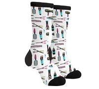 JUZGTSIT Calcetines de vestir locos, regalos divertidos para hombres y mujeres, Peluquería de peluquería, Altoa única