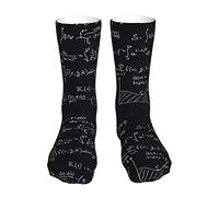 JUZGTSIT Calcetines divertidos con fórmula matemática para mantener el calor, calcetines atléticos para hombres y mujeres, regalo, Fórmula matemática, Altoa única