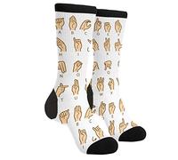 JUZGTSIT Calcetines divertidos y novedosos para hombre y mujer, Altoa única