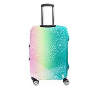 JUZGTSIT Funda elástica para maleta, diseño de arcoíris (S (19-21 pulgadas), ondulaciones coloridas, funda protectora para maleta, Fuegos artificiales, XL, Clásico