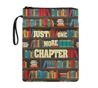 JUZGTSIT Funda para libros con cremallera y asa para bibliotecarios, regalos para amantes de la biblioteca, organizador para profesores, estudiantes, compañeros de clase, protector de libros con
