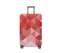 JUZGTSIT Funda protectora elástica para equipaje, diseño de triángulo geométrico (XL (73,6 - 81,3 cm), color azul, gris/negro, L, Clásico