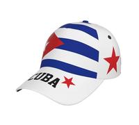 JUZGTSIT Gorra de béisbol con bandera de Cuba, tamaño ajustable para correr, entrenamientos y actividades al aire libre, todas las estaciones, para hombres o mujeres, Multicolor, Talla única