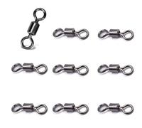 Juzishangdian Pesca 100 Piezas Conector Giratorias de Acero Inoxidable para Equipos de Pesca Accesorios (Model Number : 6)