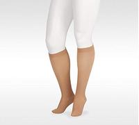 Juzo 2001 adffsb14 V suave 2001 Puntera Cerrada rodilla Agudos Top con banda de silicona (20 - 30 mmHg - Size- V Regular