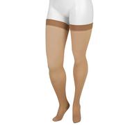 Juzo Basic Thigh High w/ Silicone Dot Band 20-30mmHg Closed Toe, I, beige by Juzo
