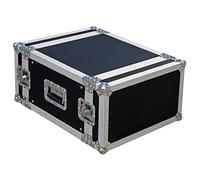 JV Case rackcase 6U profesional 19 pulgadas Flightcase (6U) estructura estable de 9 mm contrachapado y 2 de extraíble tapa