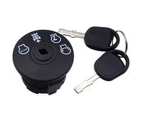 Jvareaty Interruptor de encendido 4 posiciones con llave para tractor cortacésped 193350 532193350