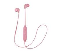 JVC HA-FX21BT Auriculares Inalámbricos Intraurales con Micrófono y Control Remoto para Controlar tu Música y Atender Llamadas. Cascos con Banda para el Cuello. Color Rosa