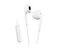 JVC Auriculares con Cable 1 Metro Jack 3,5mm | Micrófono y Control Remoto | Resistentes a Salpicaduras | Auriculares in Ear para Llamadas | Cascos con Cable Diseño Elegante y Cómodo - HA-F17M