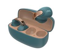 JVC Auriculares Inalámbricos Bluetooth | 24h de Batería y Carga Rápida | Auriculares Oreja Abierta | Ligeros y Resistentes al Agua | Deportivos con IPX4 y Control Táctil - HA-NP1T Azul