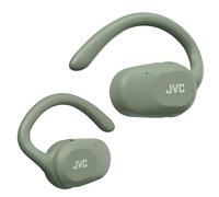 JVC Auriculares Inalámbricos Bluetooth | 26h de Batería y Carga Rápida | Oido Abierto | Ligeros y Resistentes a Salpicaduras | Ideales para el Deporte y Control Táctil - HA-NP40T (Verde)