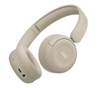 JVC Auriculares inalámbricos HA-S59W-C con batería de 50 Horas, Almohadillas Suaves, diseño Plegable, Bluetooth 5.3, multipunto, Ecualizador de Aplicaciones y micrófono, Color Beige Mate