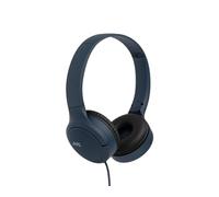 JVC Auriculares Supraaurales HA-S33UC-A Azul | Auriculares Diadema con Cable USB-C | Casos con Cable Ligeros, Plegables, Control Remoto y micrófono