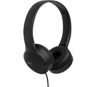 JVC Auriculares Supraaurales HA-S33UC-B Negro | Auriculares Diadema con Cable USB-C |Casos con Cable Ligeros, Plegables, Control Remoto y micrófono
