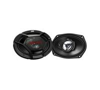 JVC CS-DR6930 Altavoces Coaxiales de 3 vías de 15 x 23 cm | Altavoces para el coche con Sonido Envolvente. Woofer con cono de Carbono y Mica, Medios de Cono y Tweeter Balanceado. Color Negro