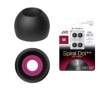 JVC EPFX10 - Juego de 4 Almohadillas para Orejas en Espiral, tamaños pequeños a Grandes, se Adapta a Muchos Modelos JVC (Mediano)
