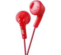 JVC Gumy - Auriculares in-Ear para el iPod, iPhone, MP3 y Smartphone (imán de neodimio, Cable de 1 m, 15 Hz - 20 KHz), Color Rojo