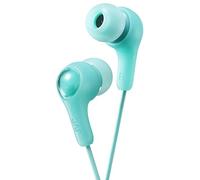 JVC Gumy - Auriculares intraurales con Paquete de Papel, Sonido Potente, Ajuste cómodo y Seguro, Piezas de Silicona S/M/L - HAFX7GN (Verde)