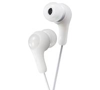 JVC Gumy - Auriculares intraurales, Sonido Potente, Ajuste cómodo y Seguro, Piezas de Silicona S/M/L - HAFX7W Blanco