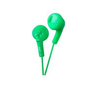 JVC Gumy HA-F160 - Auriculares In Ear con Cable de 1 metro para Android, iPhone, Ordenadores, Portátiles, Consolas y más (Imán de Neodimio, Jack de 3,5 mm, 15 Hz - 20 KHz), Color Verde
