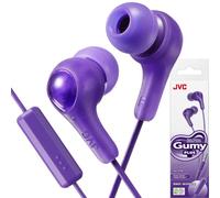 JVC Gumy HAFX7MVN - Auriculares intraurales con micrófono y Control Remoto, Color Violeta