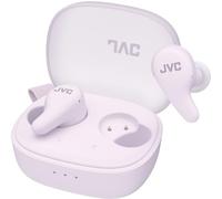 JVC Gumy Premium Auriculares Bluetooth True Wireless con Cancelación de Ruido, Bluetooth 5.4, Modo Ambiente, Baja Latencia, 26h batería, Estuche Translúcido USB-C, Violeta Grape Yogurt - HA-A23T-V