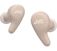 JVC Gumy Premium Auriculares Bluetooth True Wireless con Cancelación de Ruido, Bluetooth 5.4, Modo Ambiente, Baja Latencia, 26h batería, Estuche Translúcido USB-C, Marrón Mocha - HA-A23T-T