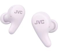 JVC Gumy Premium Auriculares Bluetooth True Wireless con Cancelación de Ruido, Bluetooth 5.4, Modo Ambiente, Baja Latencia, 26h batería, Estuche Translúcido USB-C, Violeta Grape Yogurt - HA-A23T-V