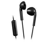 JVC Auriculares con Cable 1 Metro Jack 3,5mm | Micrófono y Control Remoto | Resistentes a Salpicaduras | Auriculares in Ear para Llamadas | Cascos con Cable Diseño Elegante y Cómodo - HA-F17M
