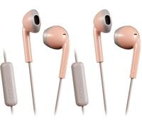 JVC HA-F19M - Auriculares (Alámbrico, Dentro de oído, Binaural, Intraaural, 8-20000 Hz, Rosa) (Paquete de 2)