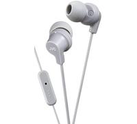 JVC HA-FR15-H-E - Auriculares en la oreja con control remoto y micrófono, Gris